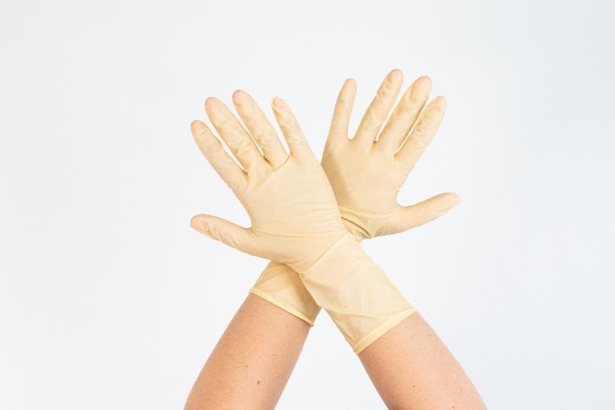 GANTS EN LATEX POUR SALLE BLANCHE