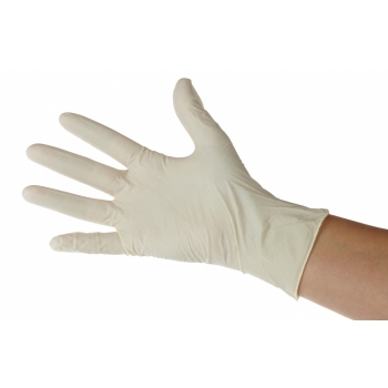 Gants latex légèrement poudré