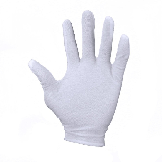 GANTS EN COTON BLANC